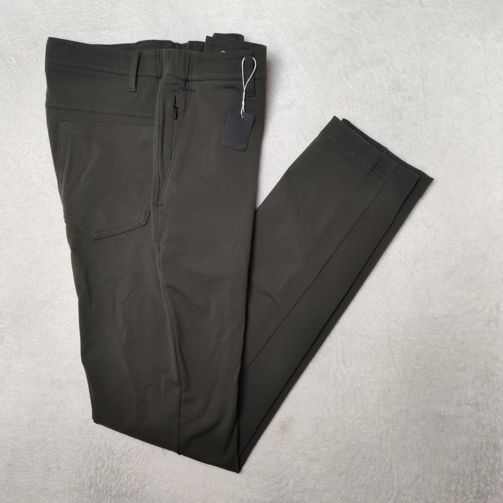 Public Rec Pants Mens 30x34 Green‎ Chino Slim Nylon Stretch Tapered All Day